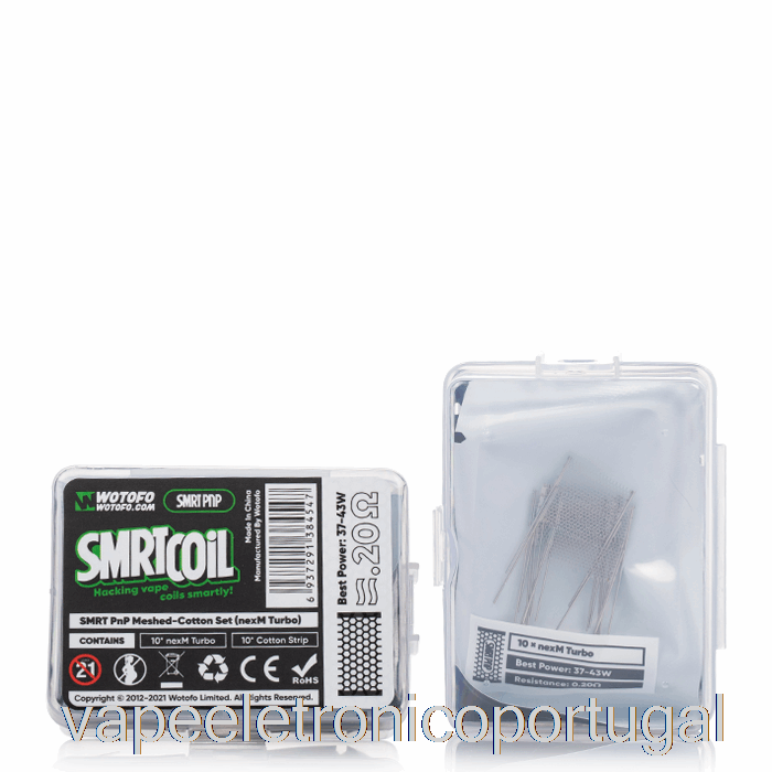 Vape Eletrônico Wotofo Smrt Conjunto De Algodão [conjunto De Algodão] Nexmesh Turbo